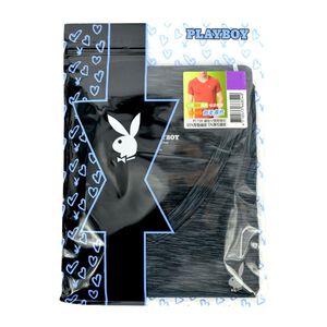 Play Boy 男緞彩V領短袖衫-XL(顏色隨機出貨)